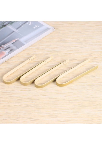 50PCS Maşa Tek Kullanımlık Pişirme Aletleri Mini Bambu Maşa Pişirme Için Doğal Tost Maşaları (Yurt Dışından)