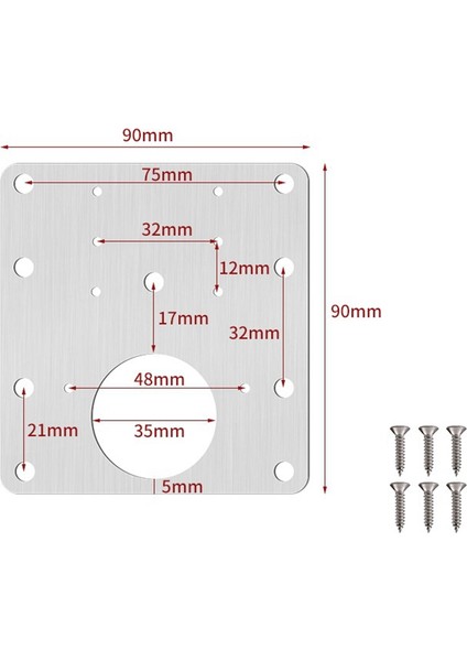 6 Adet Dolap Menteşe Onarım Plakası Kiti Vidalı, Paslanmaz Çelik Gizli Dolap Kapı Menteşe Onarım Braketleri (Yurt Dışından) fırsatları