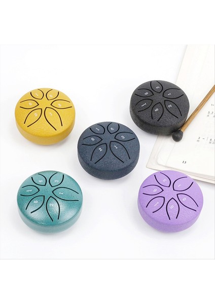 3 Inç 6 Tonlu Çelik Dil Davul Mini El Tava Davulları Davullu Perküsyon Müzik Aletleri Davul Koyu Yeşil (Yurt Dışından) fırsatları