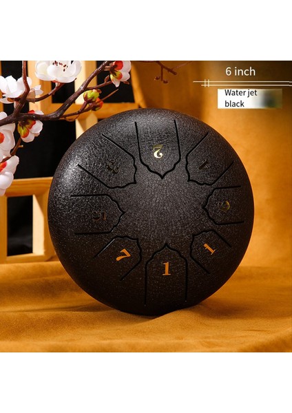 6 Inç 8 Tonlu Sesli Yağmur Davul Açık Yağmur Davul Perküsyon Enstrümanı Yoga Meditasyonu Özel Siyah (Yurt Dışından) fırsatları