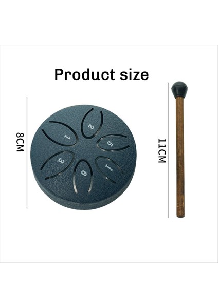 Dışarı Için Yağmur Davul, Çelik Dil Davul 6 Notlar 3 Inç Çakra Tank Davul Çelik Perküsyon Yastıklı Tokmak Laciver (Yurt Dışından) fiyatları