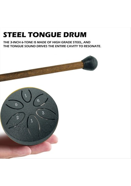 Dışarı Için Yağmur Davul, Çelik Dil Davul 6 Notlar 3 Inç Çakra Tank Davul Çelik Perküsyon Yastıklı Tokmak Laciver (Yurt Dışından) modelleri