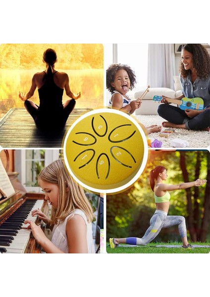 Dışarı Için Yağmur Davul, Çelik Dil Davul 6 Notlar 3 Inç Çakra Tank Davul Çelik Perküsyon Yastıklı Tokmak Laciver (Yurt Dışından) fırsatları