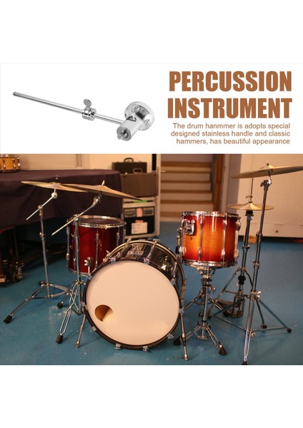 Bas Drum Pedal Çırpıcı Alüminyum Alaşım Ayarlanabilir Çekiç Kafası Perküsyon Enstrüman Aksesuarları (Yurt Dışından) indirimleri