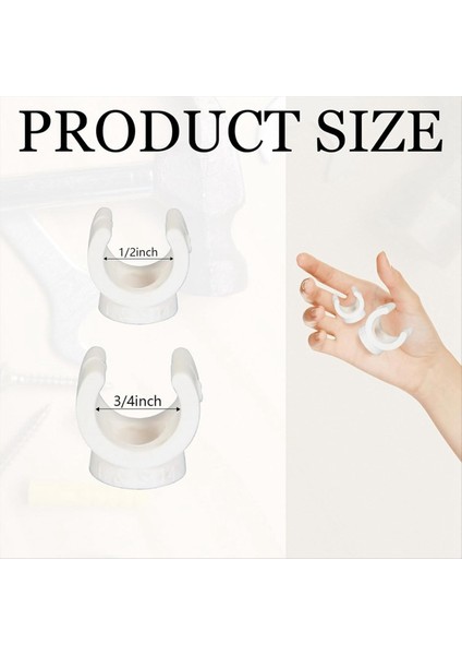 150 Pcs Pex Boru Kelepçesi Klipsi 1/2 Inç 3/4 Inç U Kanca Pex Kelepçeleri Pvc Su Borusu Destek Tutucu Soketi Pex Klipsleri Askılar (Yurt Dışından) fırsatları