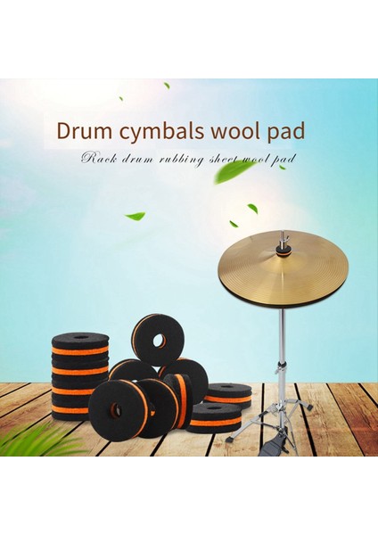 10 Adet Raf Davul Parçası Siyah-Turuncu Çift Renkli Saç Pedi, Zil Standı Davul Set Parçaları Için Keçe Yıkayıcıları, Davul Parçaları (Yurt Dışından) fiyatları