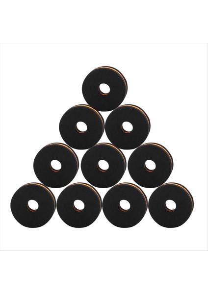 10 Adet Raf Davul Parçası Siyah-Turuncu Çift Renkli Saç Pedi, Zil Standı Davul Set Parçaları Için Keçe Yıkayıcıları, Davul Parçaları (Yurt Dışından) modelleri