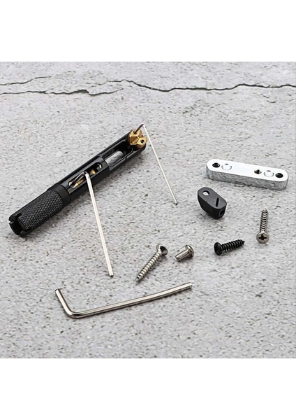 Tek Set Eyer Başsız Elektro Gitar Köprüsü Kuyruk Parçası, Başsız Elektro Gitar Siyahı Için Anahtar (Yurt Dışından) indirimleri