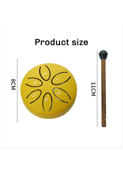 Dışarı Için Yağmur Davul, Çelik Dil Davul 6 Notlar 3 Inç Çakra Tank Davul Çelik Perküsyon Yastıklı Tokmak Altın (Yurt Dışından) indirimleri