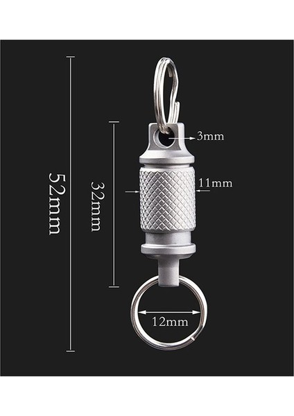 Titanyum Hızlı Bırakma Döner Anahtarlık, Çıkarılabilir Anahtarlık Ağır Hizmet Araba Anahtar Tutucu 2 Pcs (Yurt Dışından) modelleri