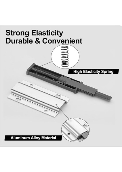 Açık Kapı Kapı Yakalamaları 24 Paket Push Mandal Dolap Için Itme Kapısı Dolap Kapısı Manyetik Kapı Mandal (Yurt Dışından) indirimleri