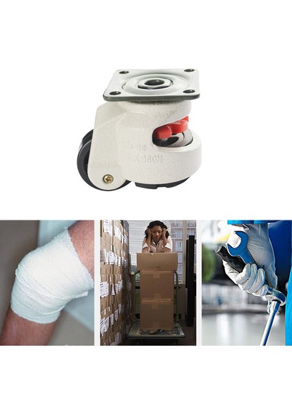 Kauçuk Ayak 40F Ayak Seviye Ayarlama Ekipmanı Sepeti Caster 60KG Yük Kapasite Mobilya Tesviye Silindir Master Foma Tekerleği (Yurt Dışından) modelleri