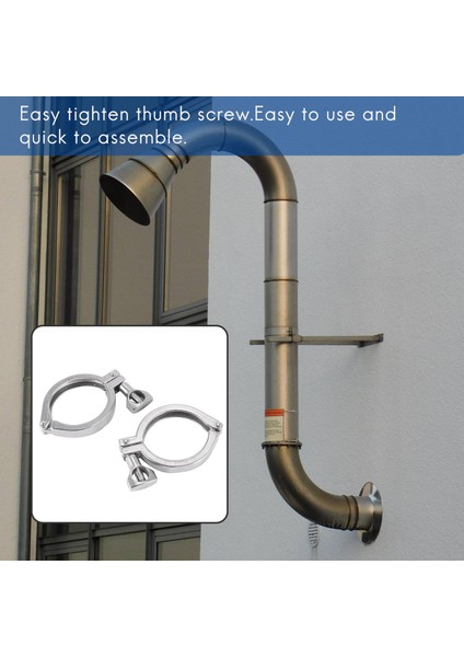 2pcs Tri-Clamp Çelik Tek Pin Ağır Hizmet Tri Kelepçesi Silikon Contalı Ferrule Tc Için Kanat Somunlu (Yurt Dışından) fiyatları