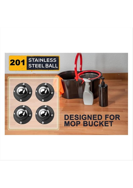 Güncellenmiş Kendinden Yapışkan Tekerlek Tekerlekleri 8 Paket, 201 Paslanmaz Çelik Çubuk Tekerlekler (Yurt Dışından) fiyatları