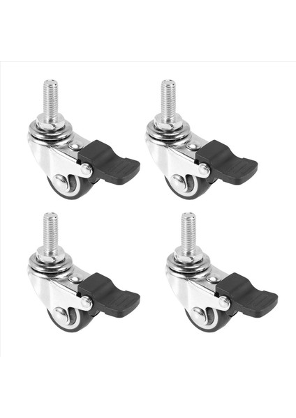 4pcs Mini Küçük Tekerlekler 1 Inç M8X15MM Tpe Sessiz Tekerlekler Fren Evrensel Tekerlekler Için Mobilya Için Tekerlekler Kitaplık Çekmecesi (Yurt Dışından) fiyatları