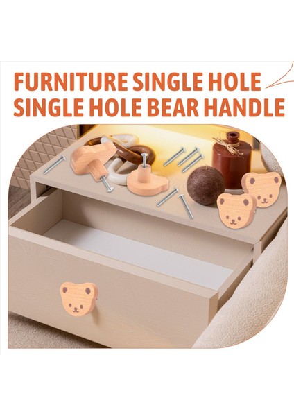 15 Adet Mobilya Düğmeleri, Ahşap Çekmece Düğmeleri, Ahşap Dolap Düğmeleri, Çocuklar Için Ayı Çekmece Düğmeleri, Şifoniyer, Çekmeceler, Mutfak (Yurt Dışından) fırsatları