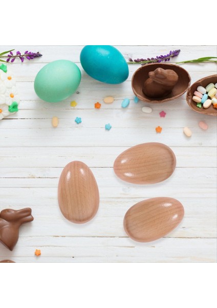 Ahşap Yumurta Çalkalayıcılar Seti, 4pcs Yumurta El Perküsyon Çalkalayıcılar Bitmemiş Paskalya Yumurtaları Müzik Aletleri Ahşap Paskalya Yumurta Oyuncak (Yurt Dışından) fırsatları