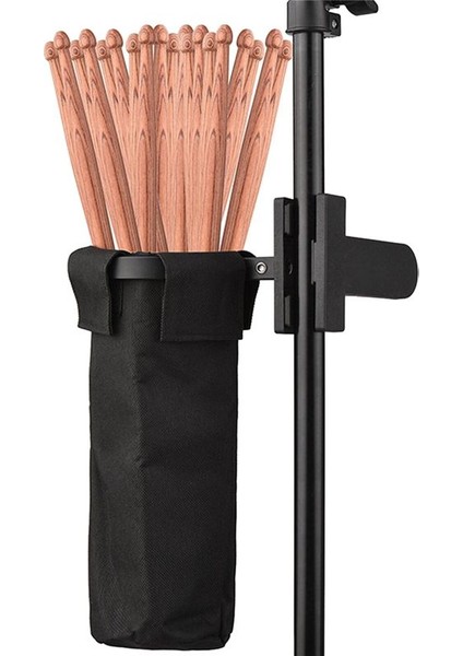 Drum Stick Tutucu Bag Çanta Baget Konteyner Çanta Kelepçe Klipsi Çubuk Tutucu Zil/davul/müzik Standı (Yurt Dışından)