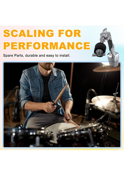 Davul Kelepçesi Montaj Zil Hızlı Kilit Kelepçesi Zil Eki Perküsyon Müzik Aleti (Yurt Dışından) fırsatları