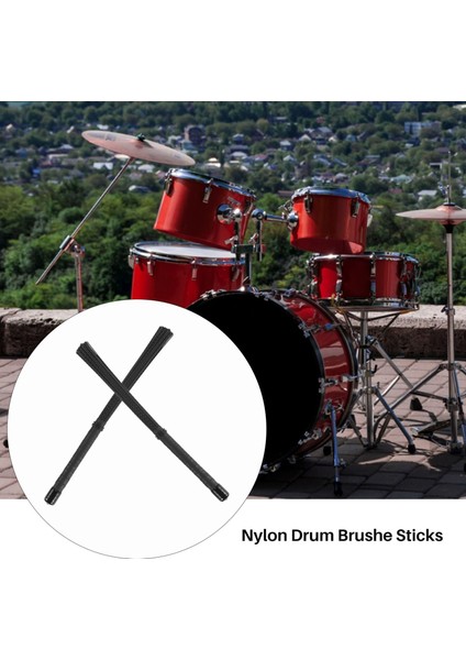 2pcs Cajon Fırça Teleskoping Davul Fırçaları Naylon Çubuklar Jazz Stick Davul Için Perküsyon (Yurt Dışından) fırsatları