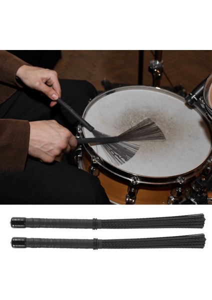2pcs Cajon Fırça Teleskoping Davul Fırçaları Naylon Çubuklar Jazz Stick Davul Için Perküsyon (Yurt Dışından) indirimleri