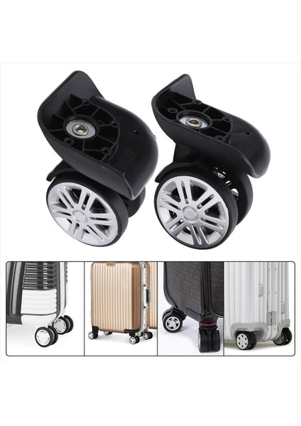 Londra Sis Kiti Rodinha Için Mala Stripituicao Para Rodas De Malastravel Aksesuarları, 1 Çift A65 Bagaj Değiştirme Tekerlekleri (Yurt Dışından) modelleri