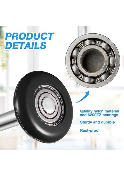 12 Paket Naylon Garaj Kapı Silindir 2 Inç Sessiz Garaj Silindirleri Toplu 6200Z Yedek Garaj Kapı Silindir (Yurt Dışından) fiyatları