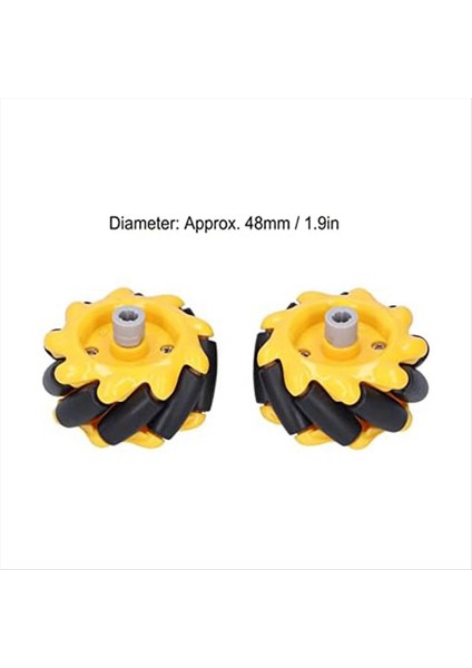 Mecanum Tekerlek 48MM Omni-Yönlü Tekerlek Akıllı Robot Otomobil Aksesuarları Diy Oyuncak Bileşenleri (Yurt Dışından) fiyatları