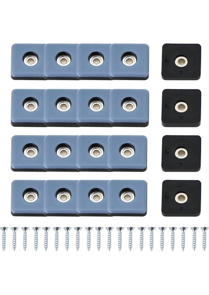 20PCS Halı Için Mobilya Kaydırıcıları Ptf Mobilya Kayar Vidalı Kare Mobilya Hareketli Kaydırıcı 25 mm Vidalı (Yurt Dışından)