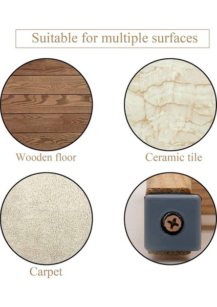 20PCS Halı Için Mobilya Kaydırıcıları Ptf Mobilya Kayar Vidalı Kare Mobilya Hareketli Kaydırıcı 25 mm Vidalı (Yurt Dışından) fırsatları