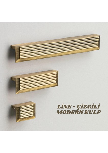 Tline L Tipi Çizgili Antik Bronz Kulp 224 Mm. 209060 modelleri