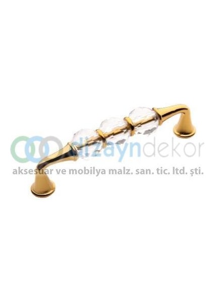 Kristal Cam Kulp 96 Mm. Altın