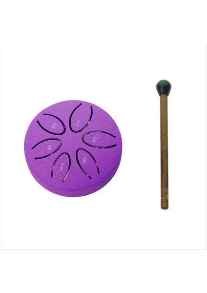 Dışarı Için Yağmur Davul, Çelik Dil Davul 6 Notlar 3 Inç Çakra Tank Davul Çelik Perküsyon Yastıklı Tokmak Mor (Yurt Dışından)