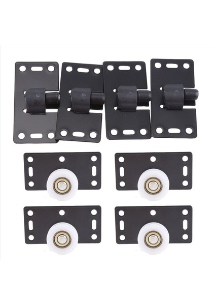 4set Silahlı Kapı Tekerlekleri Silindirler, Dolap Gardırop Dolabı Için Pürüzsüz ve Sessiz Naylon Jantlar Için (Yurt Dışından)