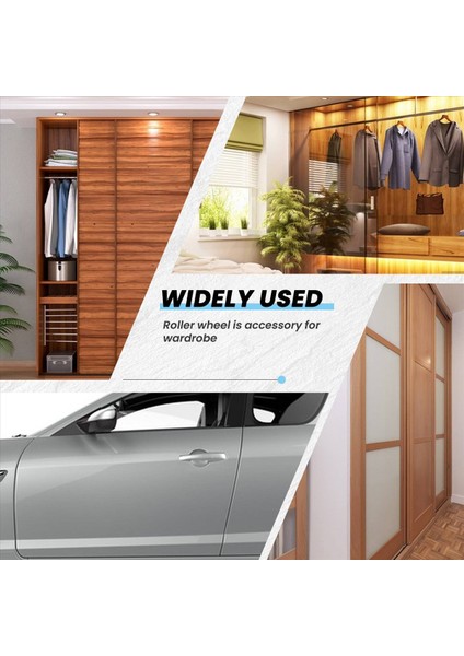 4set Silahlı Kapı Tekerlekleri Silindirler, Dolap Gardırop Dolabı Için Pürüzsüz ve Sessiz Naylon Jantlar Için (Yurt Dışından) modelleri