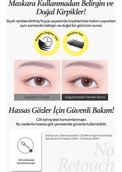 Kirpiklere Besleyici Bakım Sunan Siyah Maskara No Retouch Lash Correcting Mascara (Black) indirimleri