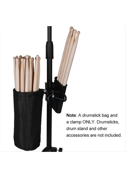 Drum Çubuk Depolama Çantası, Baget Tutucu Kelepçesi, Depolama Torbası Üzerinde Davul Seti Kelepçesi Için Baget Tutucu (Yurt Dışından) fırsatları