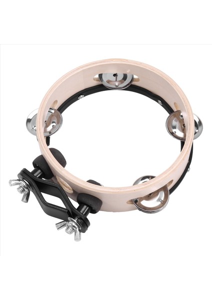 Drum Circle Çift Sıralı Çıngırak Drum Halkalar Tambourin Drum Tamborine Perküsyon Müzik Aletleri Ahşap Renk (Yurt Dışından) fiyatları