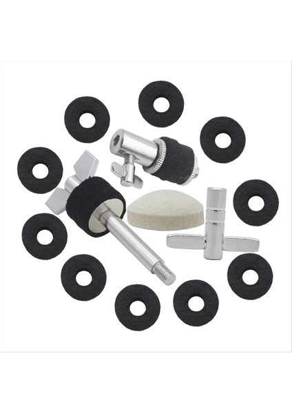 Drum Beş Parçalı Set Hi-Hat Debriyaj + Çekiç Kafa Pad + Zil Vidası + Anahtar Enstrüman Aksesuarları + Zil Ped (Yurt Dışından) indirimleri