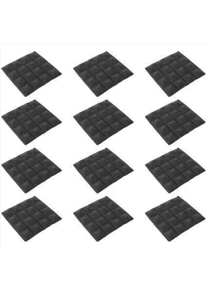Kömür Akustik Köpük Fayans Ses Yalıtımı Köpük Panelleri Stüdyo Ses Dolgu 2 x 10 x 10 Inç (Siyah) (Yurt Dışından) modelleri