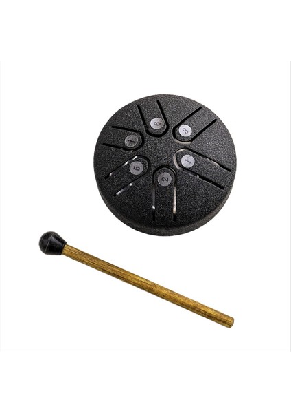 Mini Çelik Dil Davul 3 Inç Ses Iyileştirici Tambur Kiti, Mini Handpan Drum, 6 Not Endişelenmiş Davul, Endişelenmeyen Davul E (Yurt Dışından) indirimleri