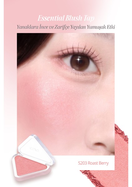 Katmanlanabilir Yumuşak Dokulu Işıltılı Bitiş Sunan Allık Clıo Essential Blush Tap (S203 Roast Berry) fiyatları