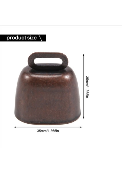 16PCS Inek Atı Koyun Otlatma Bakır Çanlar Küçük Pirinç Çanlar Sığır Keçi Çiftliği Yüksek Mesafeli At Demir Çanlar (Yurt Dışından)