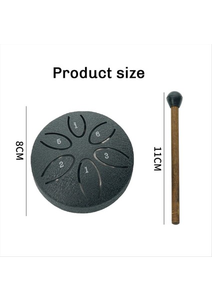 Dışarı Için Yağmur Davul, Çelik Dil Davul 6 Notlar 3 Inç Çakra Tank Davul Çelik Perküsyon Yastıklı Tokmak (Yurt Dışından) indirimleri