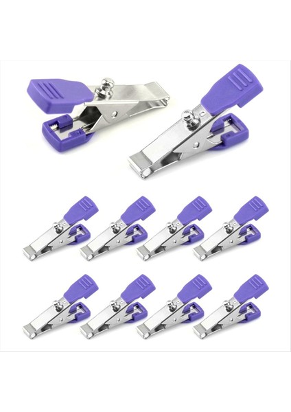 Veteriner Elektrot Klipsi, 10 Paket Evrensel Doğru Ekg/ekg Uzuv Klipsi Çok Fonksiyonlu Kelepçe Adaptörleri (Yurt Dışından)