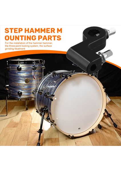 Drum Jazz Drum Tek Pedal Adım Çekiç Montaj Montaj Parçaları Adım Çekiç Aksesuarları Siyah (Yurt Dışından) fırsatları