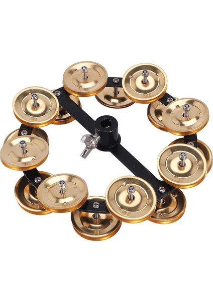 Müzikal Kalimba Taşınabilir Perküsyon Hi-Hat Tef ile Satır Alaşımlı Jingles Davul Seti Müzikal Aksesuarları, Altın (Yurt Dışından) fiyatları