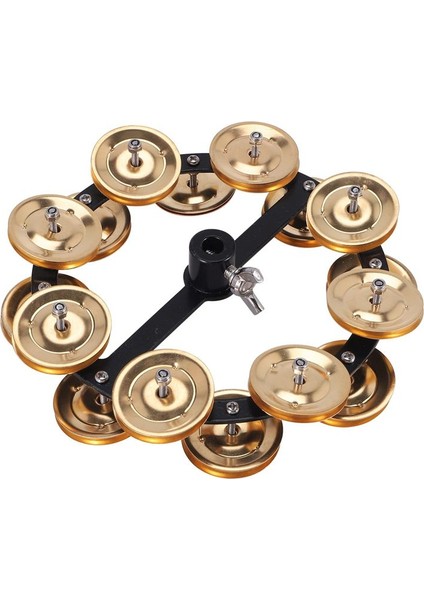 Müzikal Kalimba Taşınabilir Perküsyon Hi-Hat Tef ile Satır Alaşımlı Jingles Davul Seti Müzikal Aksesuarları, Altın (Yurt Dışından) modelleri