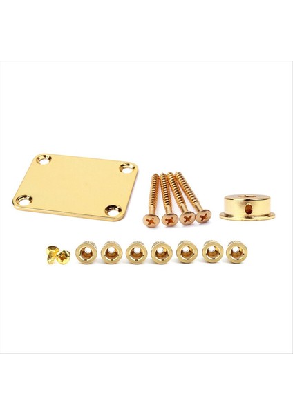 Electrosocket Jack Plakası ve Gitar Stresi Ferrules &amp; Bas Gitar Metal Boyun Plakası Uyumlu Gitar String Sarı Sarıcı (Yurt Dışından) fiyatları