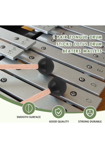 1 Çift Dil Davul Maletleri Yumuşak Kauçuk Başlık Davul Maletleri Davullar Için Çubuklar Dil Davulları ve Klavye Perküsyonu (Yurt Dışından) fırsatları